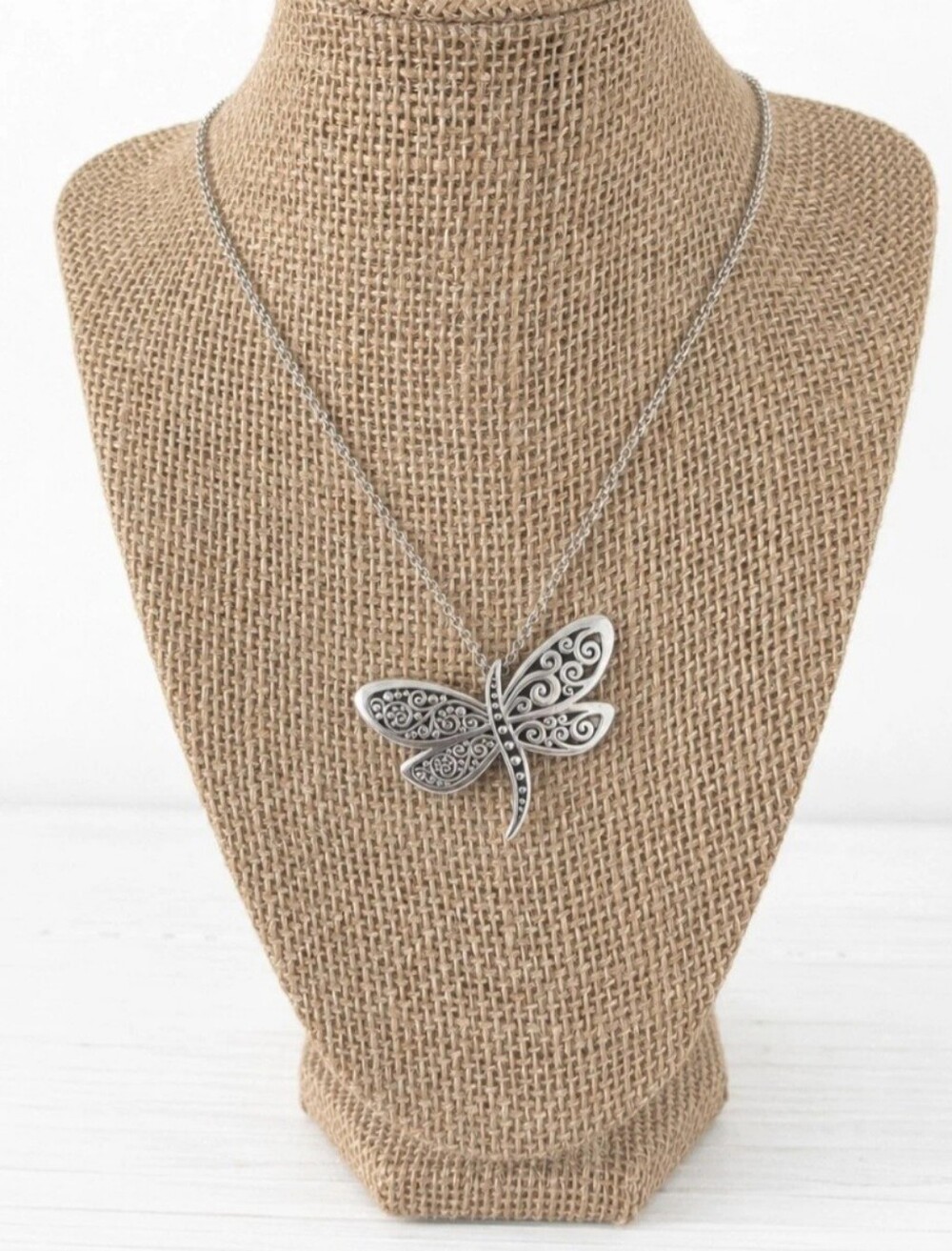 Brighton Solstice Dragonfly Necklace JL8531 Retired MSRP $58 - Picture 3 of 9